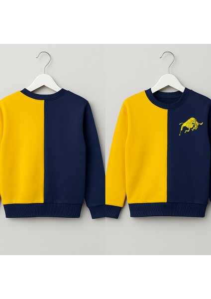 Sarı Lacivert Çocuk Eşofman Takımı – Taraftar Çocuk Spor Takım – Futbol Oynama Takımı – Rahat ve Esnek Günlük Spor Çocuk Giyim fırsatları