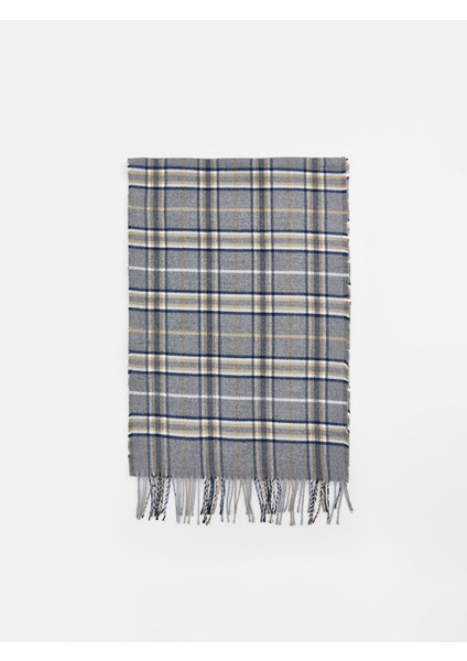 Yeni Sezon Püskül Detaylı Ekose Desenli Erkek Atkı fiyatları