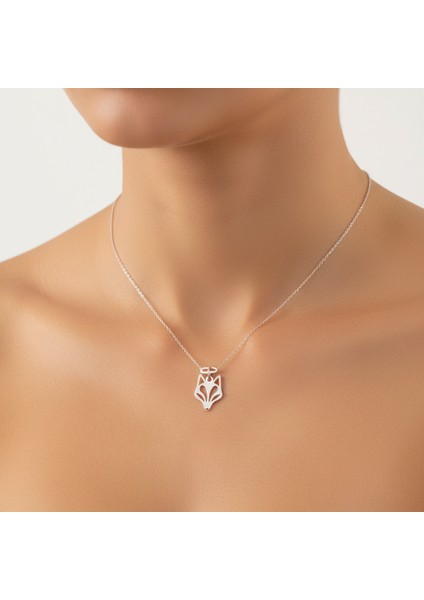 925 Ayar gümüş kolye tilki SM1971 modelleri