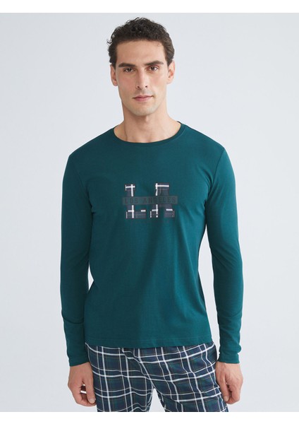 Yeni Sezon Standart Kalıp Erkek Pijama Takımı