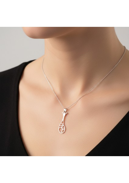 925 Ayar gümüş kolye zürafa SM2342 modelleri