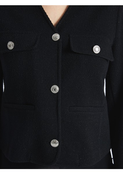 Yeni Sezon V Yaka Kadın Ceket modelleri