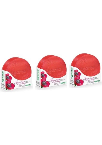 Doğal Ankara Sevgi Çiçeği Sabunu 150 gr x 3 Adet