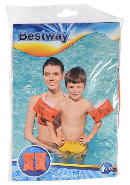 Bestway Turuncu Baskılı Kolluk 33 x 17 cm 12409
