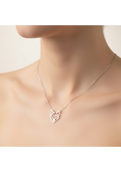 925 Ayar gümüş kolye tilki SM1969 modelleri