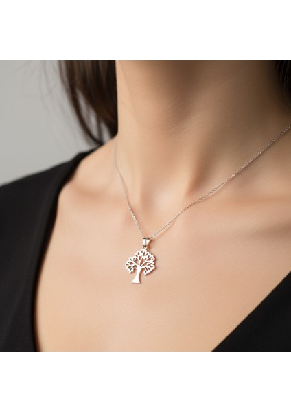 925 Ayar gümüş kolye meşe SM3456 modelleri