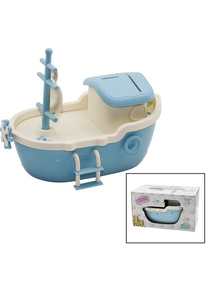 Büyük Gemi Kumbara Kilitli Renkli Pls. TBN:10X18CM - Güverte: 14.5X24.5CM Y: 8-10-13CM (770770)