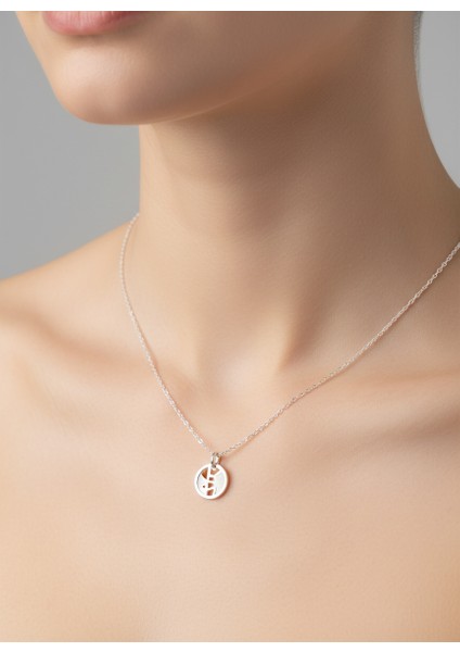 925 Ayar gümüş kolye Harf B SM2674 modelleri