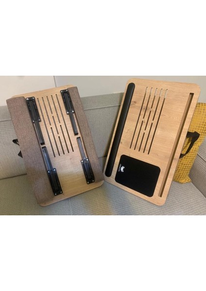 Axolotl Supplyplus Safir Telefon Tablet Bölmeli Katlanır Ayaklı Minderli Laptop Sehpası Bilgisayar Çalışma Masas