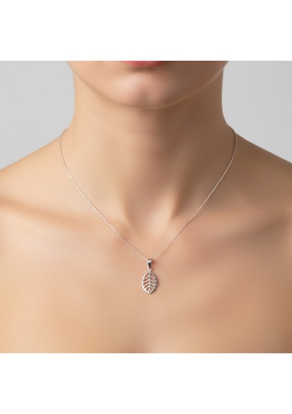 925 Ayar gümüş kolye yaprak SM1772 modelleri