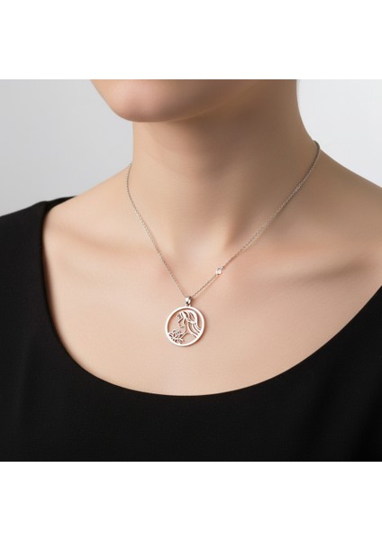 925 Ayar gümüş kolye kız SM3742 modelleri