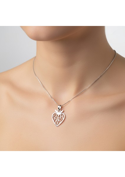 925 Ayar gümüş kolye çilek SM2516 modelleri