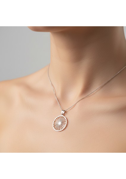 925 Ayar gümüş kolye güneş SM1361 modelleri