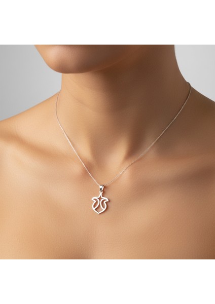 925 Ayar gümüş kolye meşe SM3459 modelleri