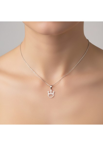 925 Ayar gümüş kolye taç SM3905 fiyatları