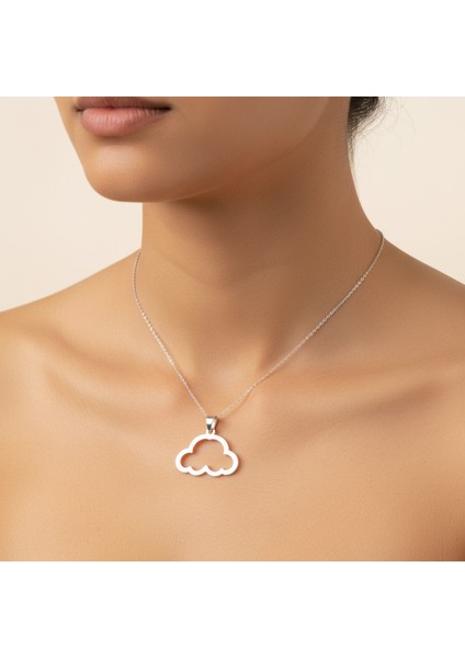925 Ayar gümüş kolye bulut SM3389 modelleri