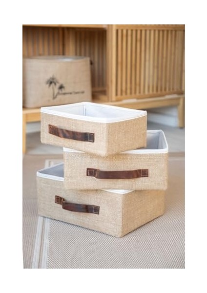 Bee Jüt Dolap Içi Organizer Takı, Makyaj,, Ofis Düzenleyici Saklama Kutusu Organizer 30X23X13 cm modelleri