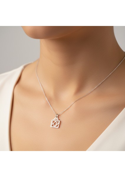 925 Ayar gümüş kolye kamera SM1649 modelleri