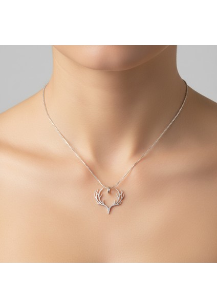 925 Ayar gümüş kolye geyik SM4116 fiyatları