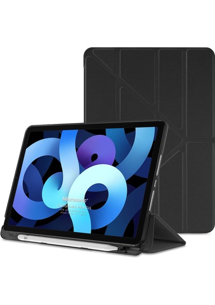 iPad Air 11 2025 Kılıf (A3266-A3267) Origami Pencil Siyah [ipad Air 11 2025 ile Uyumlu Kılıf - Siyah]