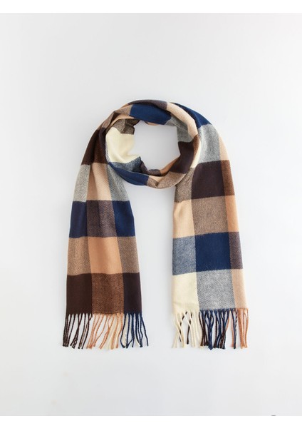 Yeni Sezon Desenli Püsküllü Erkek Atkı