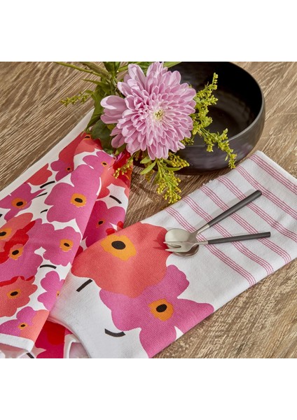 ROXIE%100 Pamuk 2 Parça Mutfak Havlusu Pink