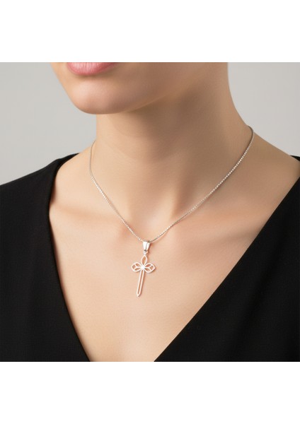925 Ayar gümüş kolye haç SM4251 fiyatları