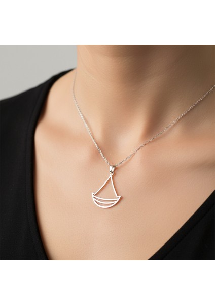 925 Ayar gümüş kolye tekne SM3828 fiyatları