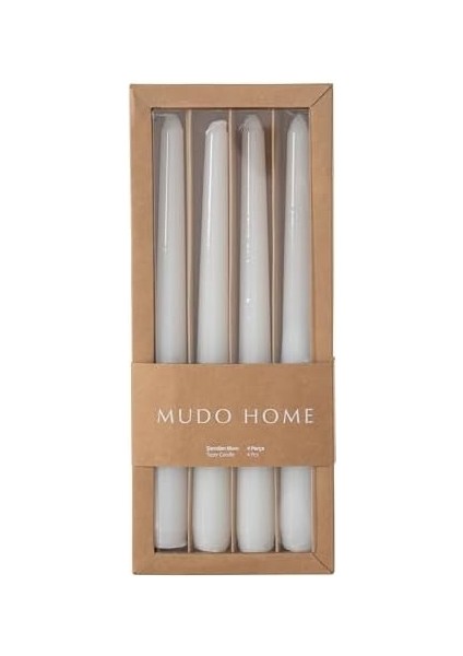 Concept 4lü Şamdan Mum Beyaz 25CM modelleri