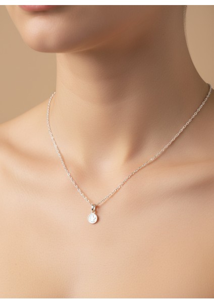 925 Ayar gümüş kolye Harf M SM6133 modelleri