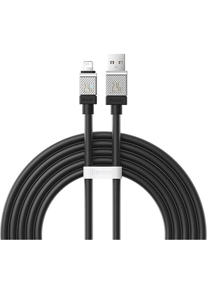 Serisi Hızlı Şarj Kablosu USB To Ip 2.4A, 2m, Siyah modelleri