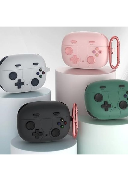 Airpods 4 ile Uyumlu 4.nesil Kılıf Kılıf Retro Görünümlü Kancalı Nint-Endo Yumuşak Soft Dokunuş Airpods 4. Nesil Kulaklık Kılıf (Gri, Airpods 4. Nesil) modelleri