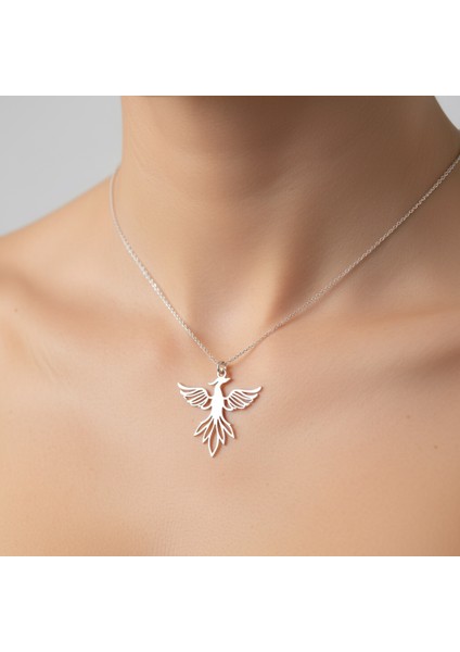 925 Ayar gümüş kolye anka kuşu SM4865 modelleri