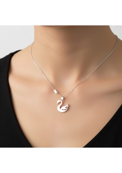 925 Ayar gümüş kolye kuğu SM5072 modelleri