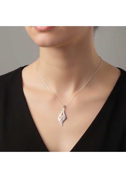 925 Ayar gümüş kolye çiçek SM4809 modelleri