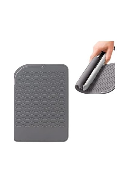 Tineke Saç Maşası Isıya Dayanıklı Silikon Mat Çok Fonksiyonlu Kaymaz Düz Silikon Isıya Dayanıklı Mat fiyatları