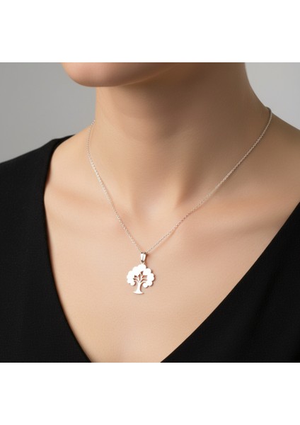 925 Ayar gümüş kolye ağaç SM5124 modelleri