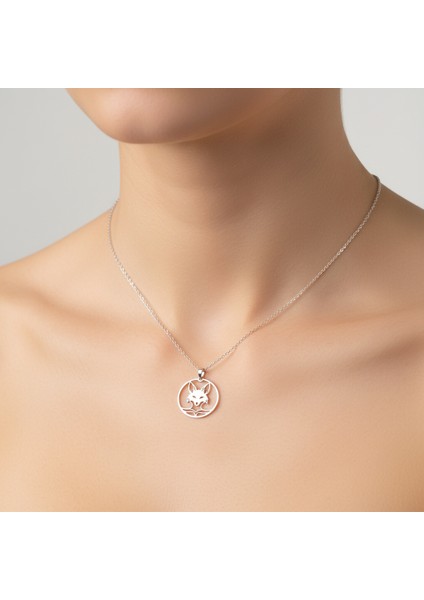 925 Ayar gümüş kolye tilki SM6956 fırsatları