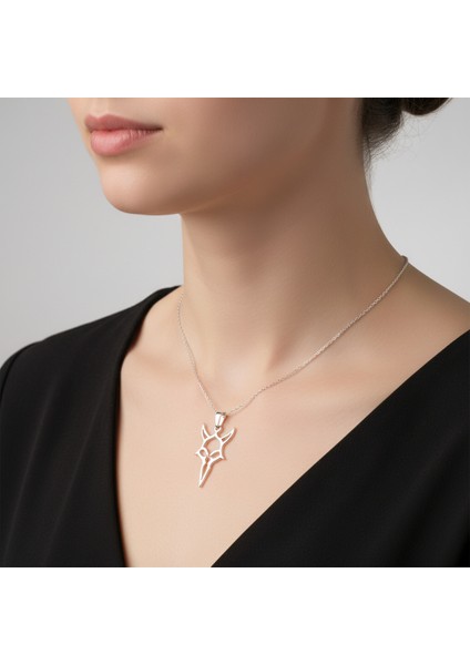 925 Ayar gümüş kolye şeytan SM5433 modelleri