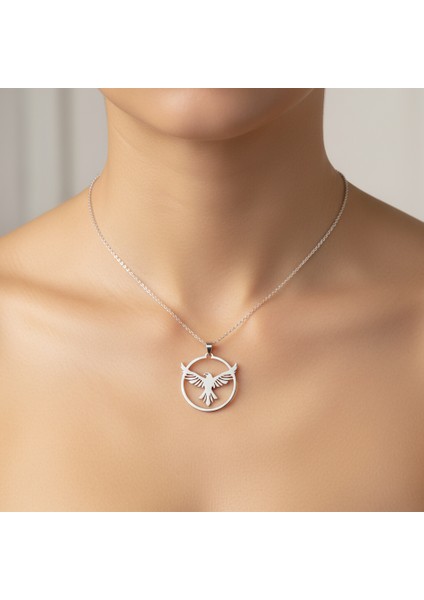 925 Ayar gümüş kolye şahin SM4607 modelleri