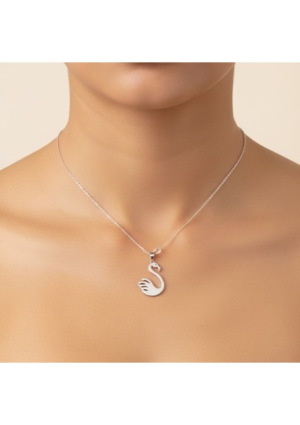 925 Ayar gümüş kolye flamingo SM5441 modelleri