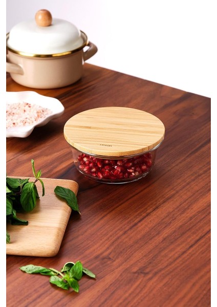 400 ml Dikdörtgen Borosilikat Saklama Kabı