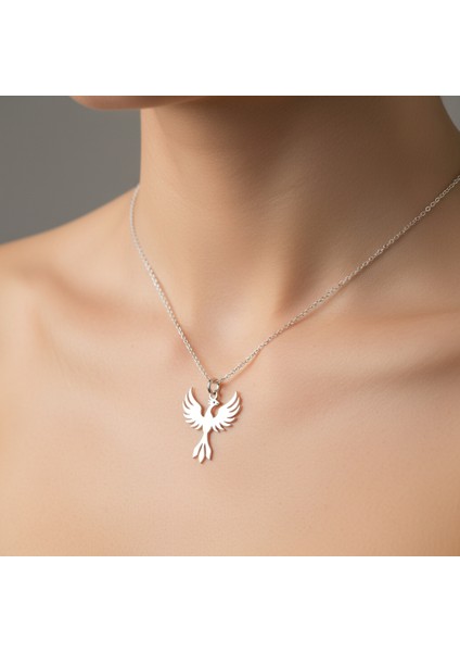 925 Ayar gümüş kolye anka kuşu SM4861 modelleri