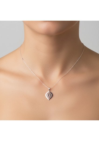 925 Ayar gümüş kolye taç yaprağı SM4848 modelleri