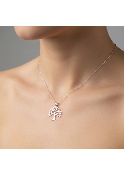 925 Ayar gümüş kolye ağaç SM5097 modelleri