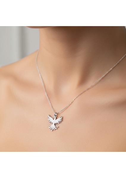 925 Ayar gümüş kolye anka kuşu SM4864 modelleri