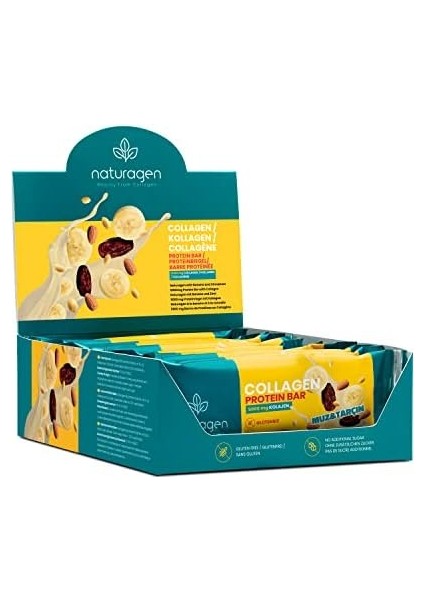 Naturagen Colagen 5.000 Mg Kolajenli Protein Bar Muz&tarçın Aromalı 35G X12ADET