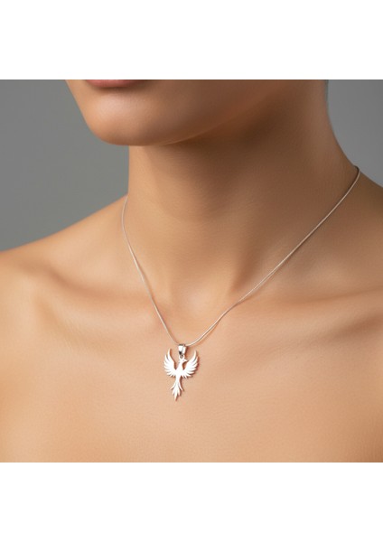 925 Ayar gümüş kolye anka kuşu SM4862 modelleri