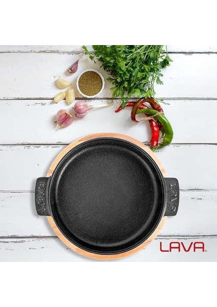 Pişirme Kabı, Lv Eco Gv 17 K4, Yuvarlak Güveç, Ahşap Altlık, Çap 17 Cm, Dökme Demir, Siyah fiyatları