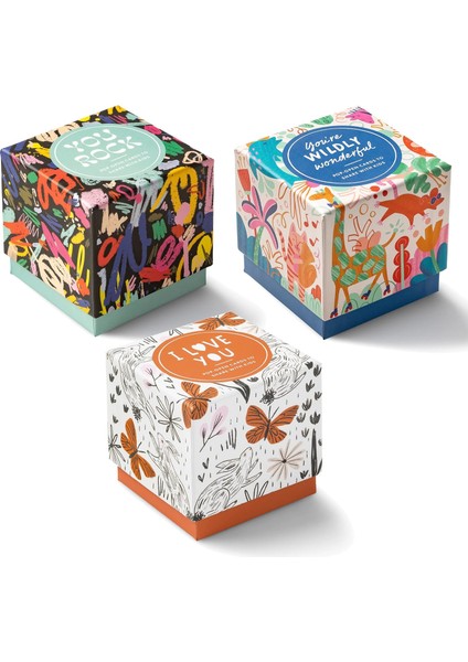 Çocuklar Için Thoughtfulls - Çılgınca Harikasınız 3'lü Paket, Sen, Seni Seviyorum - 90 Çocuklarla Paylaşmak Için Açılır Kartlar, Her Birinin Içinde Farklı Bir Ilham Verici Mesaj Var